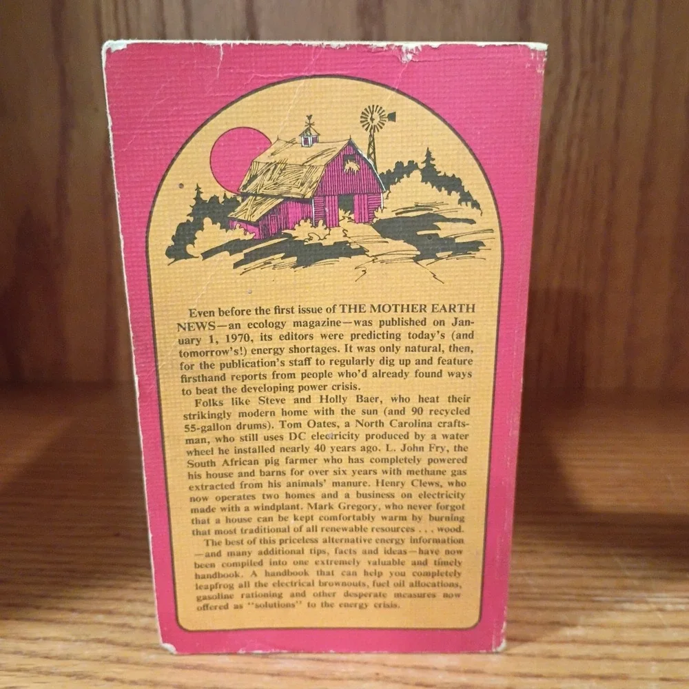 Handbook of Homemade Power by Mother Earth News Staff (1974, Paperback)